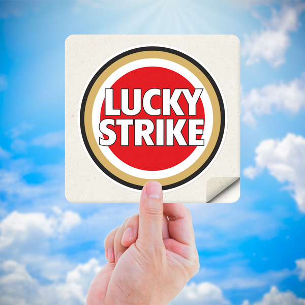 Adesivi per Auto e Moto: Lucky Strike a colori