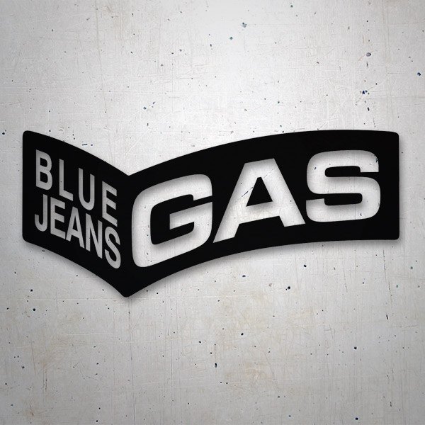 Adesivi per Auto e Moto: Gas Blue Jeans