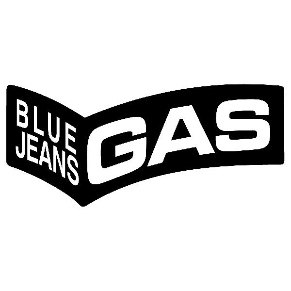 Adesivi per Auto e Moto: Gas Blue Jeans