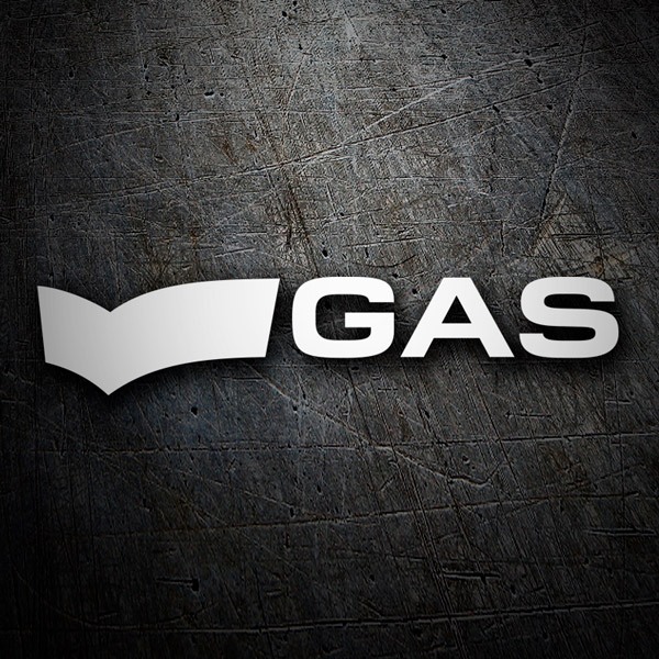 Adesivi per Auto e Moto: Gas Blue Jeans Emblema