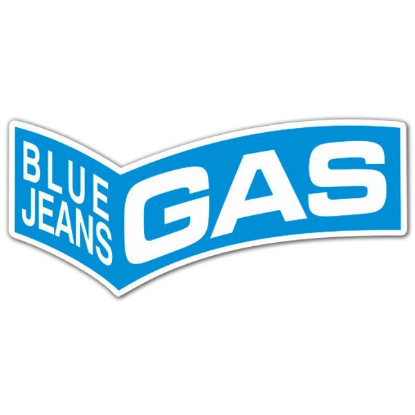 Adesivi per Auto e Moto: Gas Blue Jeans 3