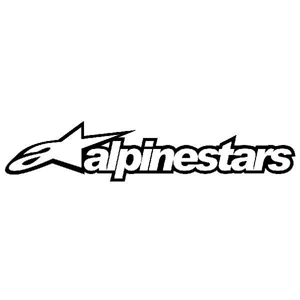 Adesivi per Auto e Moto: Alpinestars con Logo Estilizado