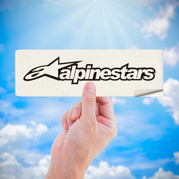 Adesivi per Auto e Moto: Alpinestars con Logo Estilizado