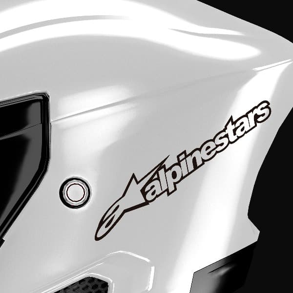 Adesivi per Auto e Moto: Alpinestars con Logo Estilizado