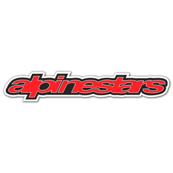 Adesivi per Auto e Moto: Alpinestars rosso