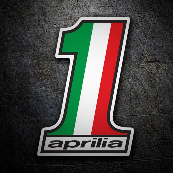 Adesivi per Auto e Moto: Aprilia Number 1