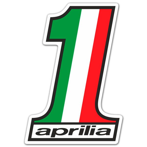 Adesivi per Auto e Moto: Logo Aprilia numero 1