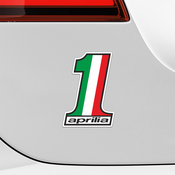 Adesivi per Auto e Moto: Logo Aprilia numero 1