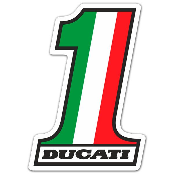 Adesivi per Auto e Moto: Ducati numero 1