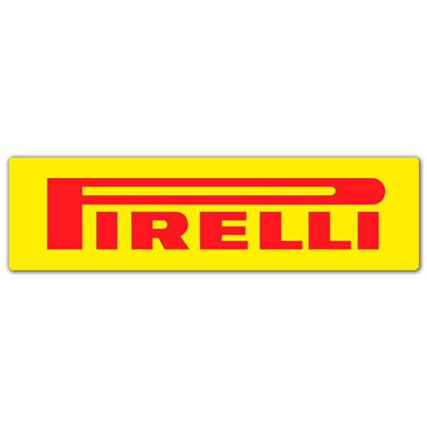 Adesivi per Auto e Moto: Pirelli 4 con Logo in Lettere Maiuscole