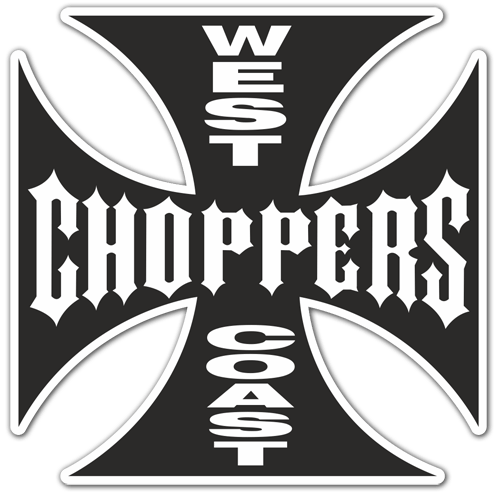Adesivi per Auto e Moto:  West Choppers Coast 2