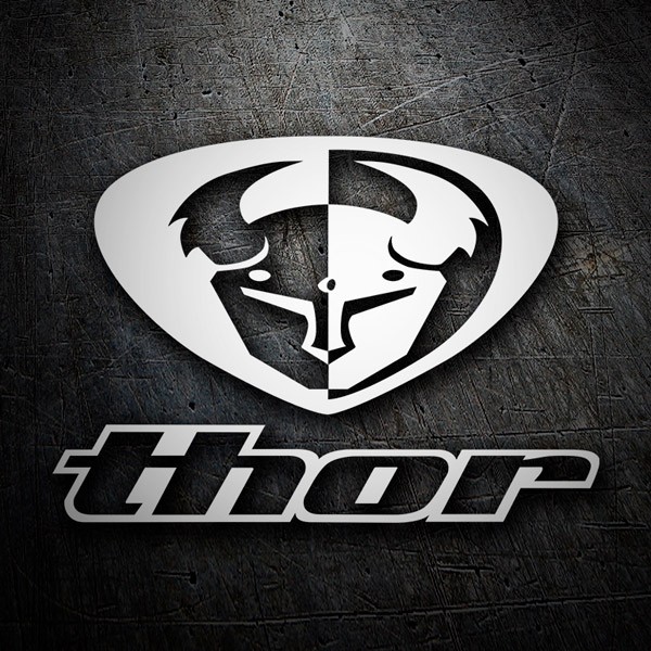 Adesivi per Auto e Moto: Thor 1 con logo bisonte