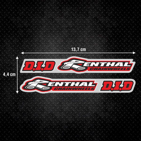 Adesivi per Auto e Moto: Renthal + D.I.D 2X