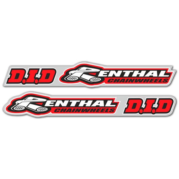 Adesivi per Auto e Moto: Set  Renthal + D.I.D 2X