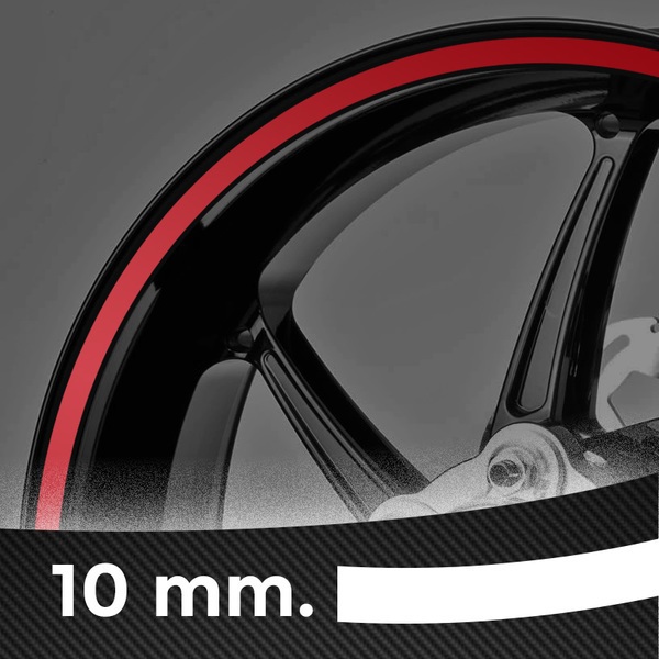 Adesivi per Auto e Moto: Kit generico adesivi ruote Strisce 10 mm.