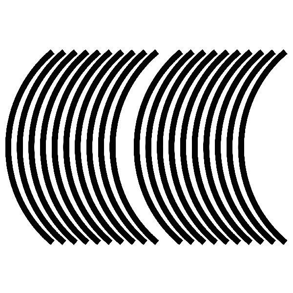 Adesivi per Auto e Moto: Kit di Bande per Llantas 10mm Suzuki