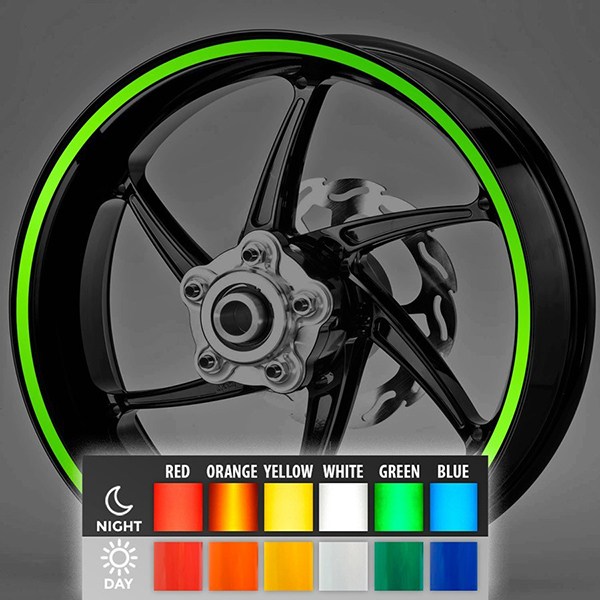 Racing 3 stickers wheel Adesivi ruote moto strisce cerchi per moto BUELL  Mod 