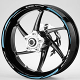Adesivi per Auto e Moto: Kit adesivi ruote Strisce MotoGP Suzuki Racing 2