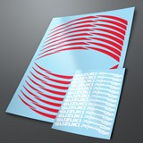 Adesivi per Auto e Moto: Bande ruote MotoGP Suzuki Racing 3