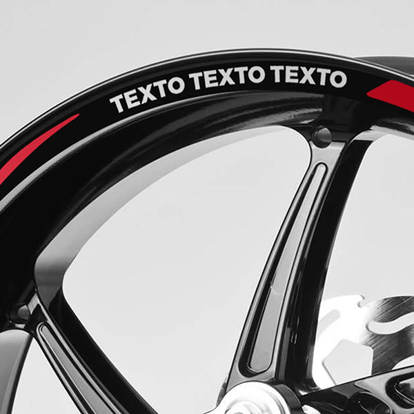 Adesivi per Auto e Moto: Kit adesivi ruote Strisce MotoGP personalizzato