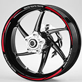 Adesivi per Auto e Moto: Kit adesivi ruote Strisce MotoGP personalizzato 2