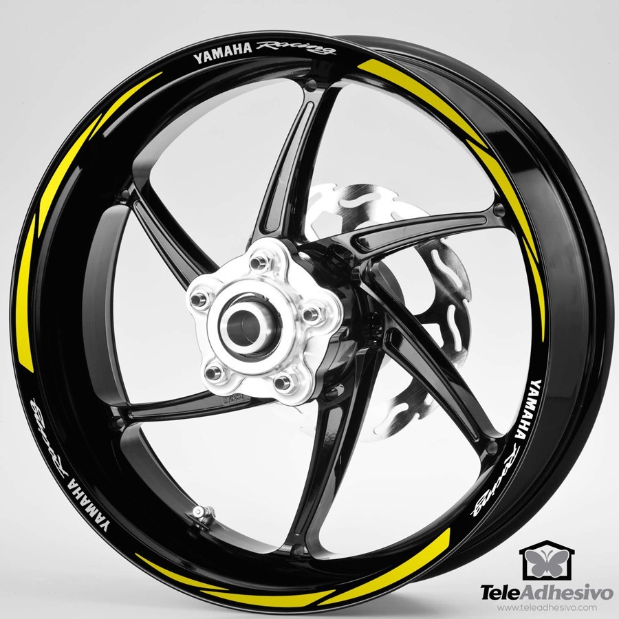 Adesivi per Auto e Moto: Kit adesivi ruote Strisce MotoGP Yamaha Racing