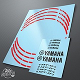 Adesivi per Auto e Moto: Kit adesivi ruote Strisce MotoGP Yamaha MT 07 2