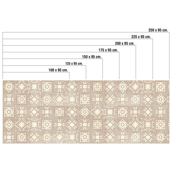 Adesivi Murali: Piastrelle di mosaico di nocciole 0