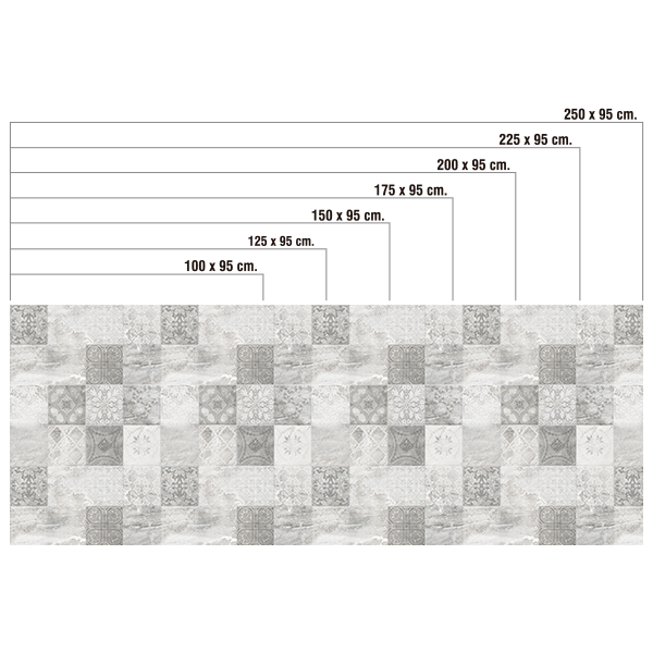 Adesivi Murali: Mosaico di piastrelle nebbia