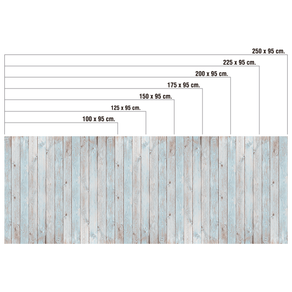 Adesivi Murali: Piattaforma azzurra 0