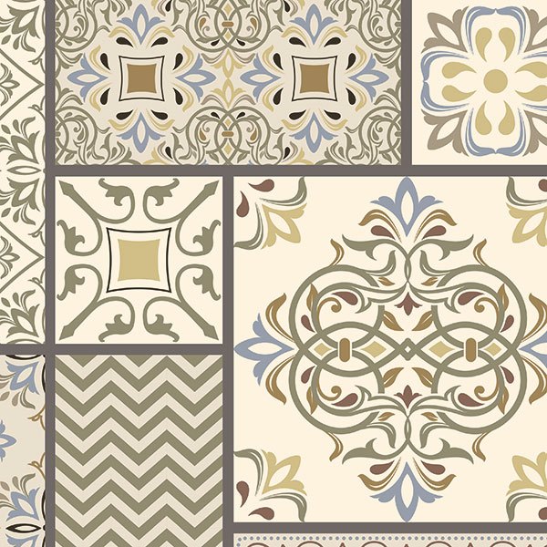 Adesivi Murali: Piastrelle ornamentali