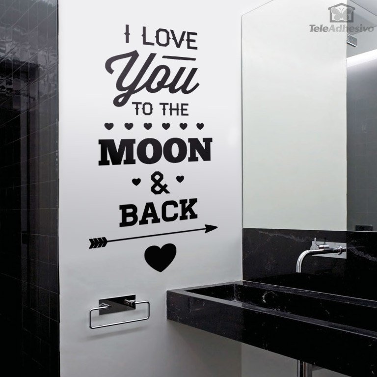 Adesivi Murali: I Love You to the Moon