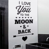 Adesivi Murali: I Love You to the Moon 2