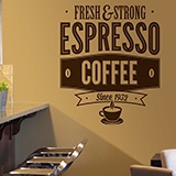 Adesivi Murali: Fresh & Strong Espresso Coffee 2