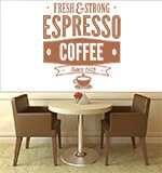Adesivi Murali: Fresh & Strong Espresso Coffee 3
