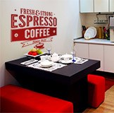 Adesivi Murali: Fresh & Strong Espresso Coffee 5