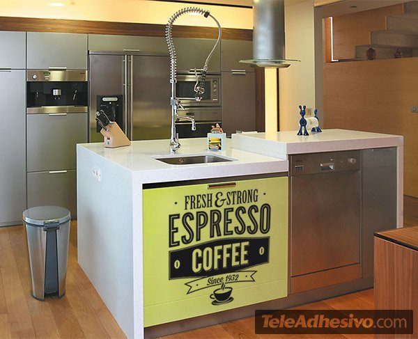 Adesivi Murali: Fresh & Strong Espresso Coffee