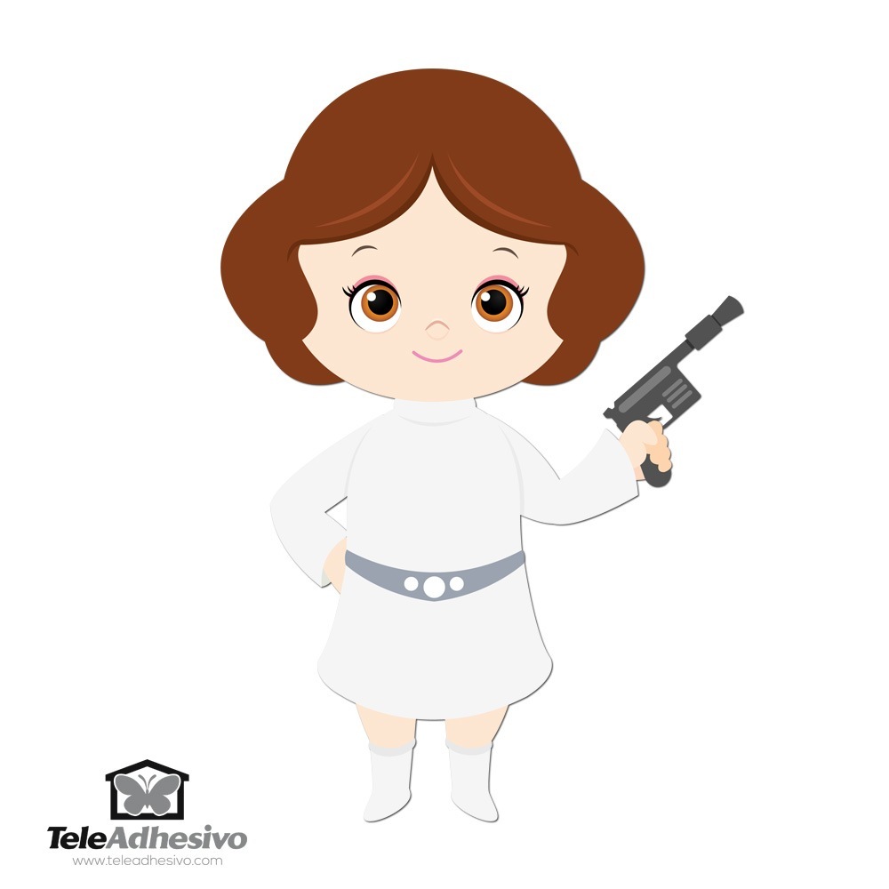 Adesivi per Bambini: Principessa Leia