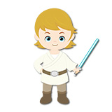 Adesivi per Bambini: Luke Skywalker 6