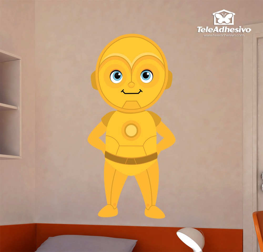 Adesivi per Bambini: C3PO felice