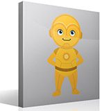 Adesivi per Bambini: C3PO felice 4