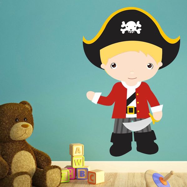 Adesivi per Bambini: Capitano blond