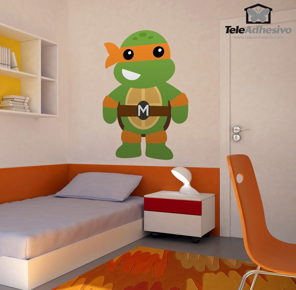 Adesivi per Bambini: Michelangelo Tartarughe Ninja