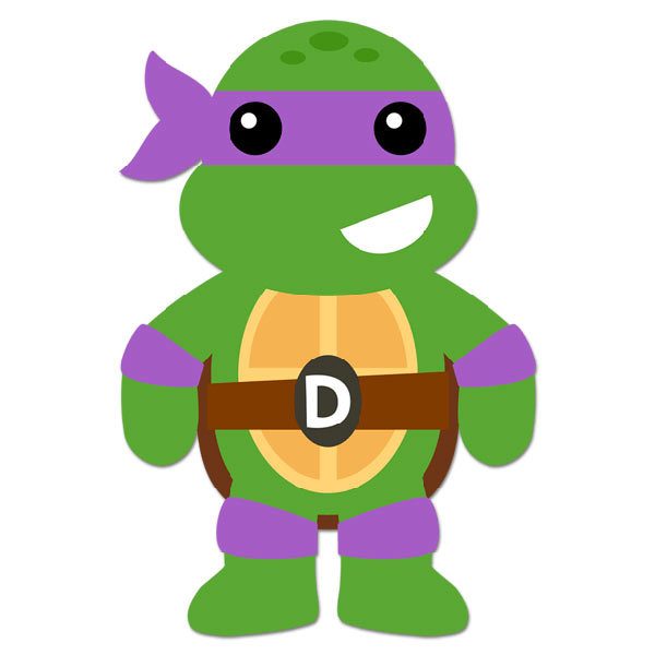 Adesivi per Bambini: Donatello Tartarughe Ninja