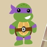 Adesivi per Bambini: Donatello Tartarughe Ninja 3