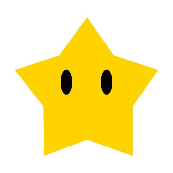 Adesivi per Bambini: Grande Stella in Mario Bros