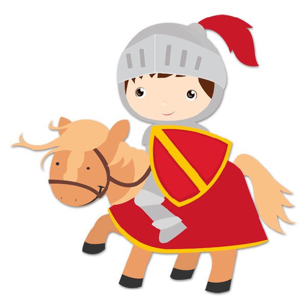 Adesivi per Bambini: Rosso Cavaliere