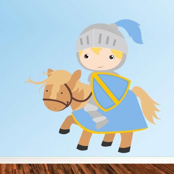 Adesivi per Bambini: Cavaliere azzurro