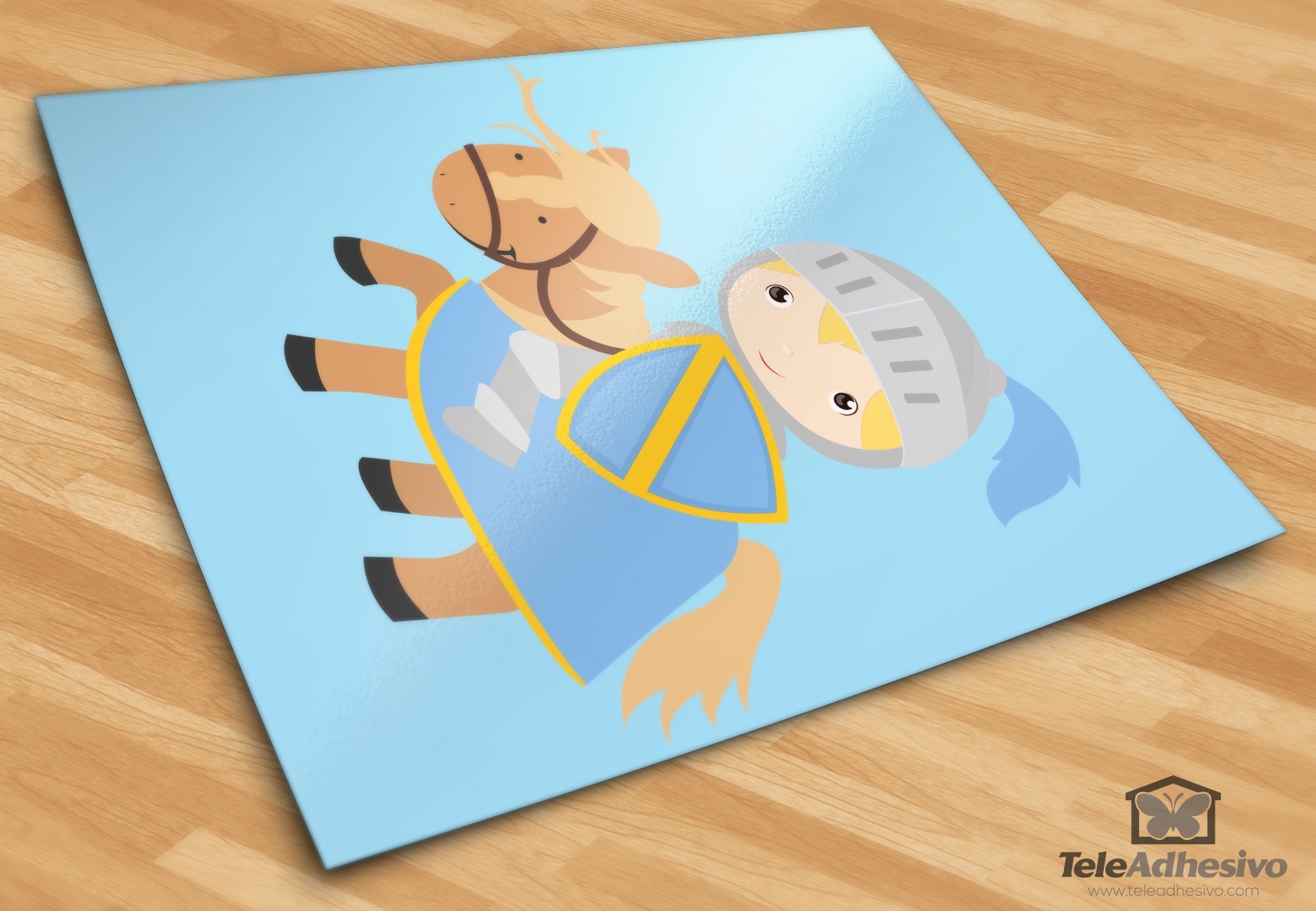 Adesivi per Bambini: Cavaliere azzurro
