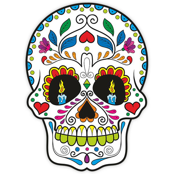 Adesivi Murali: Cranio messicano Zapata